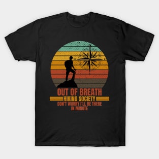 Out of breath Hiking Society Sunset Original T-Shirt